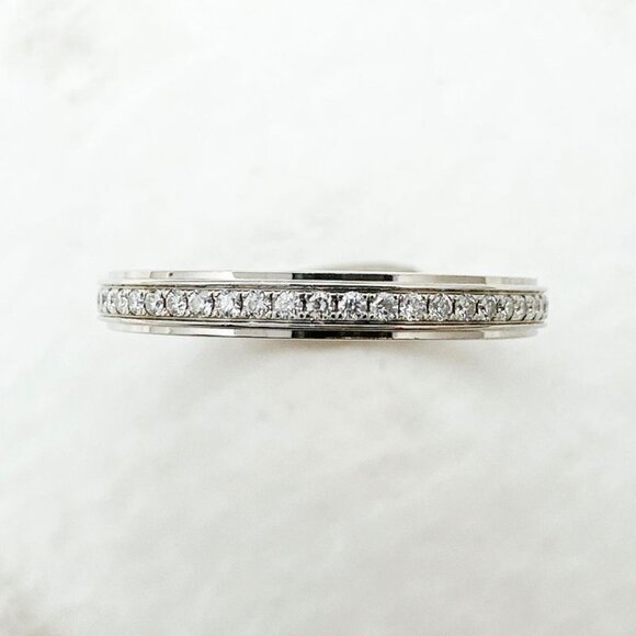 Cartier Damre Full Diamond Platinum Ring 49 - Picture 5 of 9